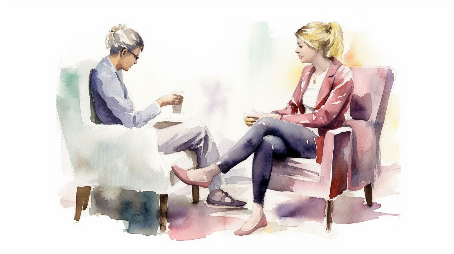 Therapist and client