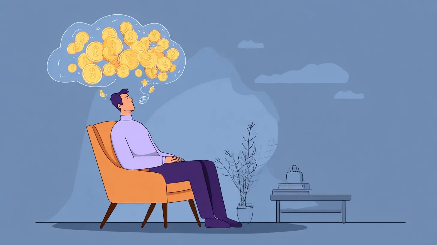 Man thinking about money