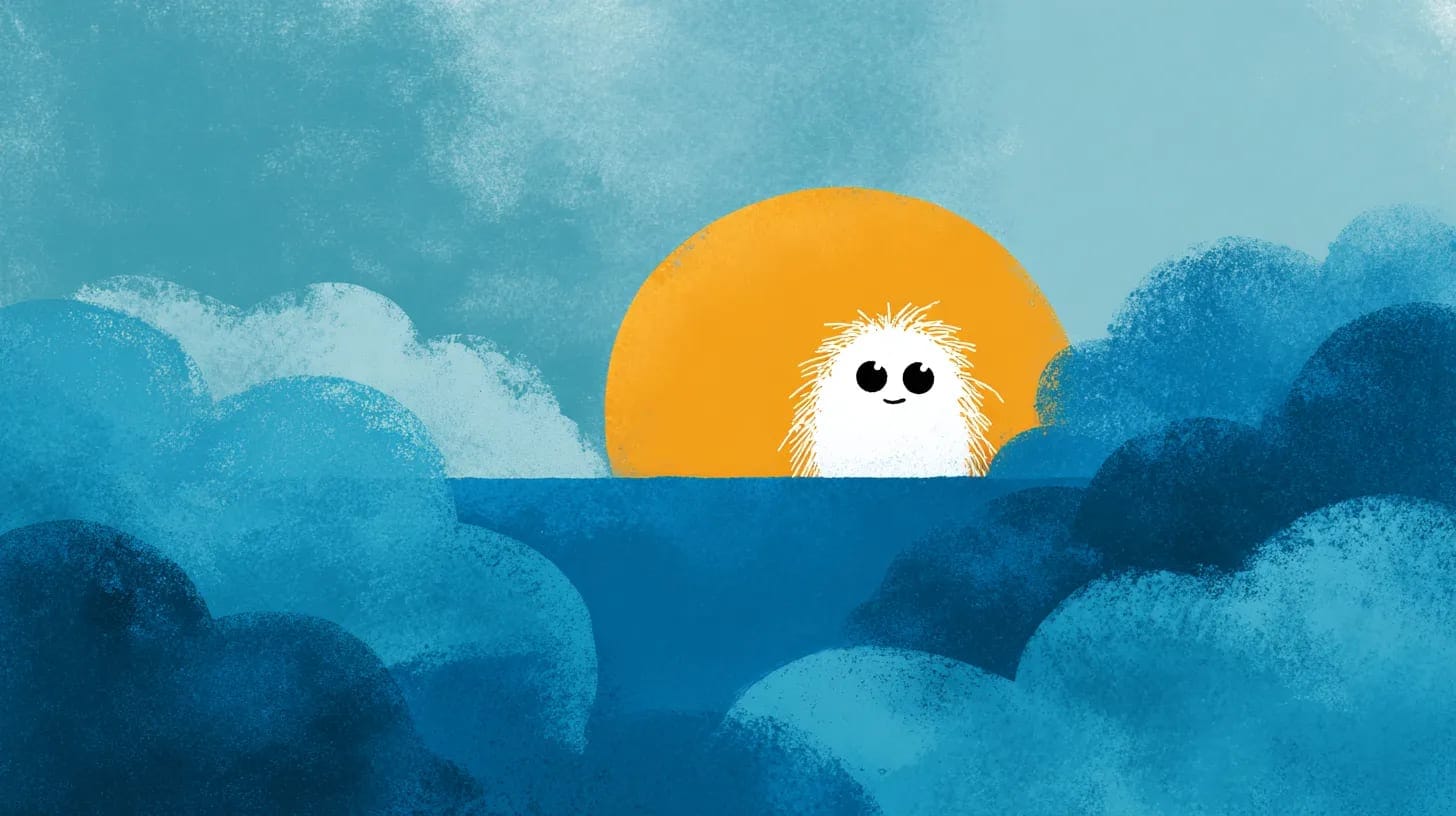 graphic of sadness feeling better