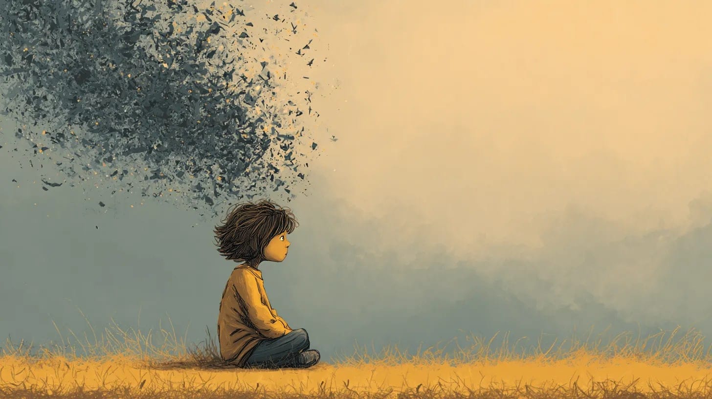 graphic of a troubled child