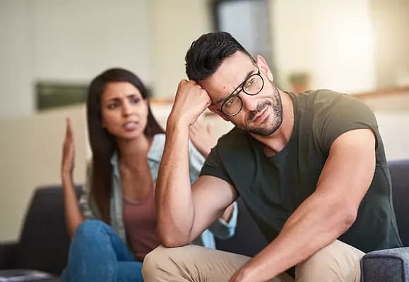 A couple experiencing differences