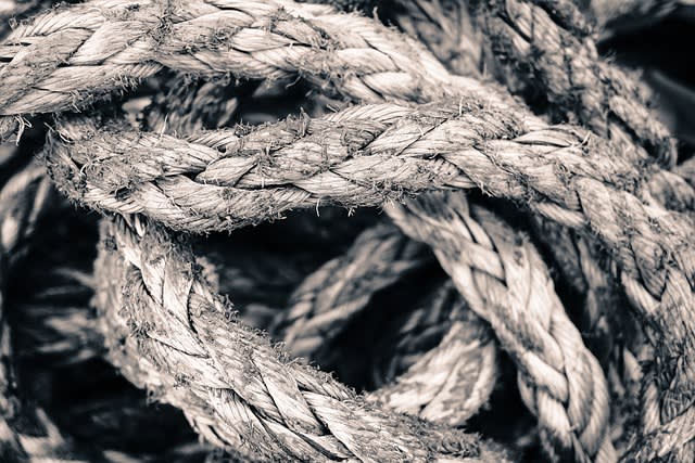 Entwined rope symbolic of strength and relationship