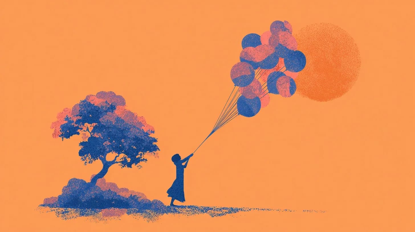 Balloons and beautiful graphic
