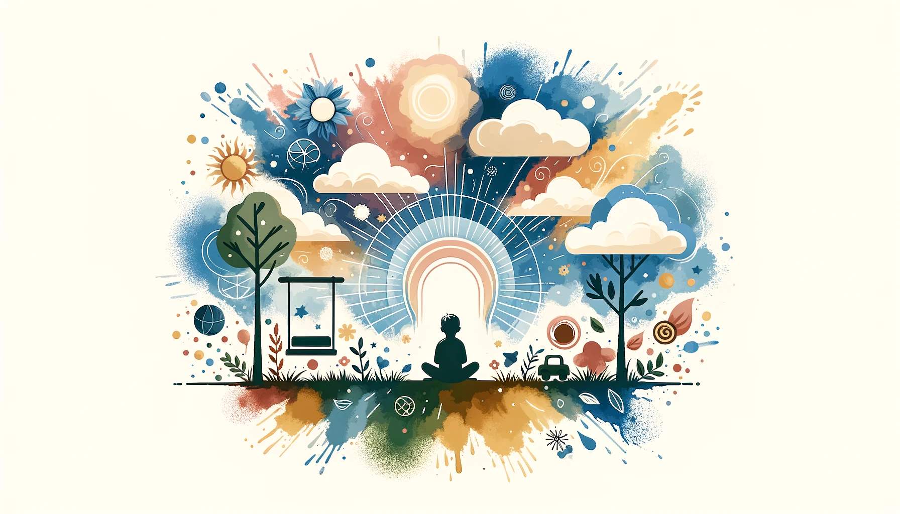 What is the Inner Child? Image of a child sitting in meditative pose.