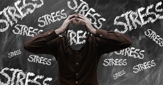 A stressed lady