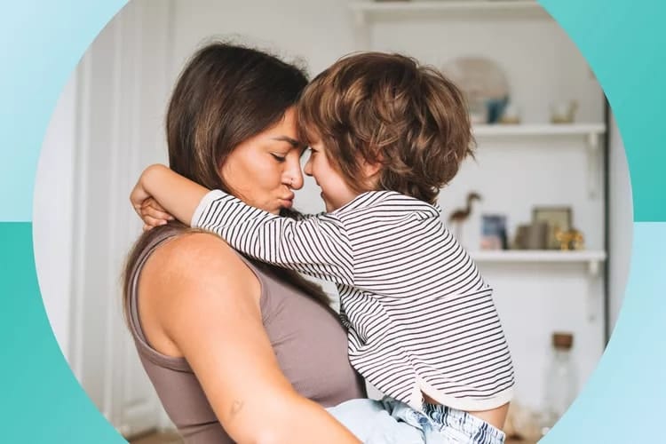 A mother with her child