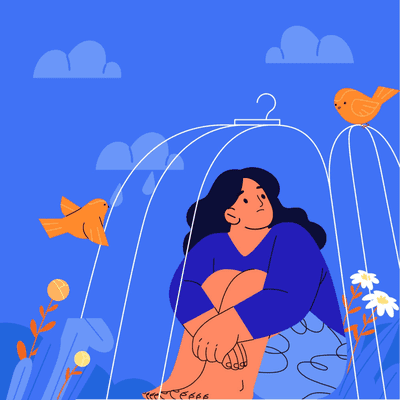 Illustration depicting loneliness