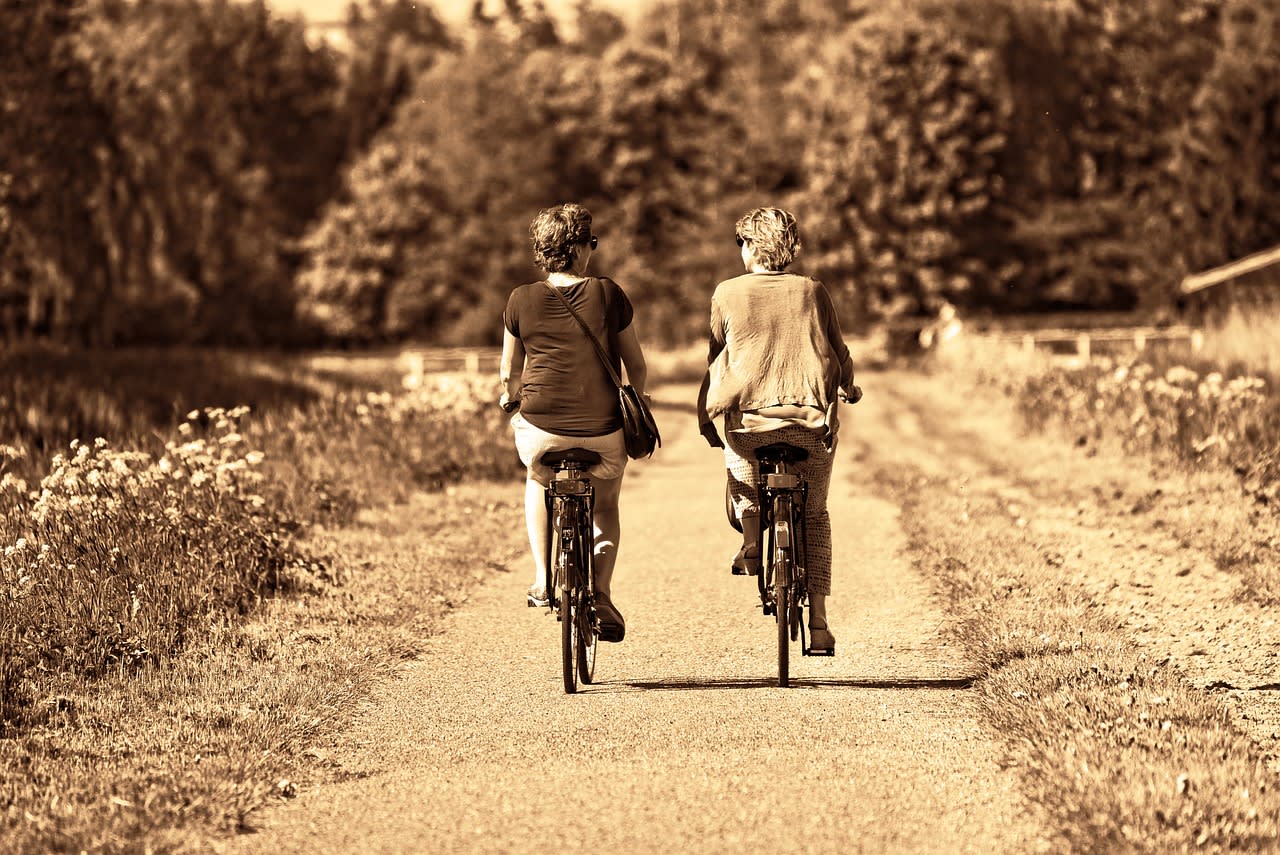 Image of children riding bicycles