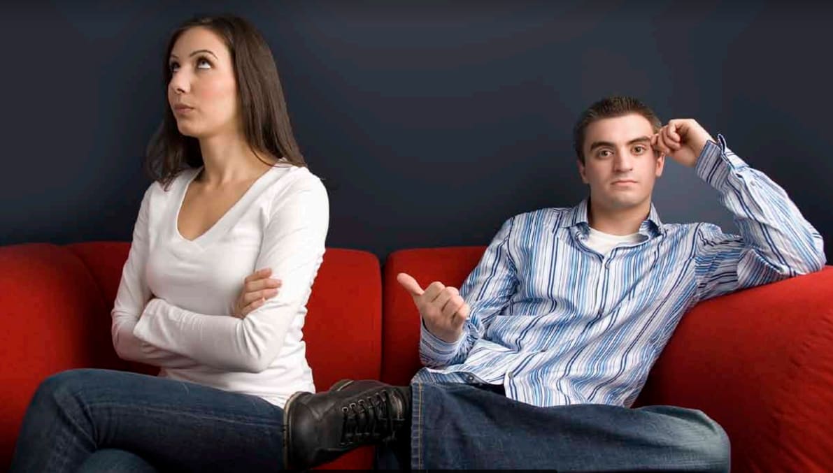 A couple in couples counselling or marriage therapy