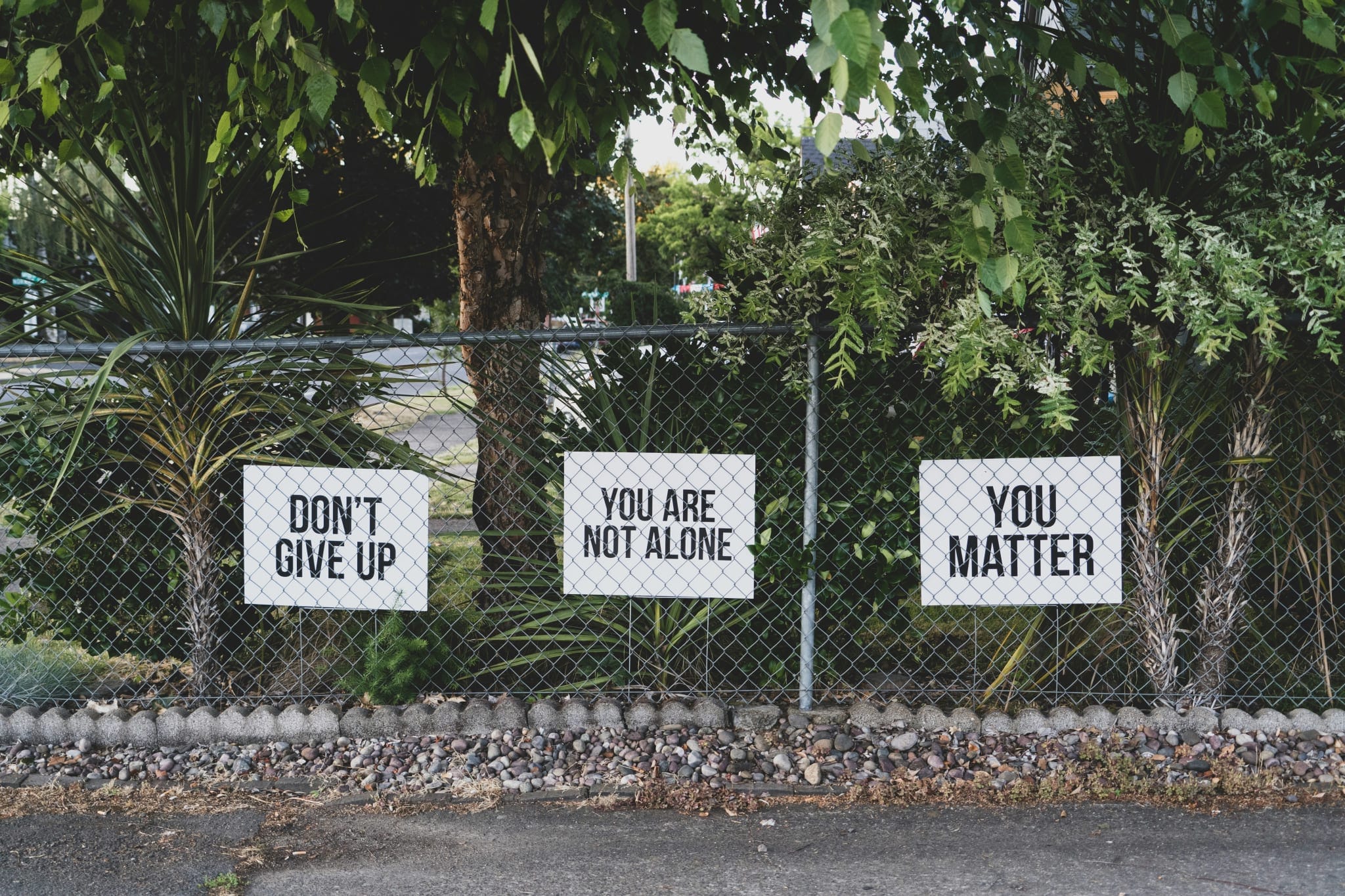 An encouragement not to give up due to stress