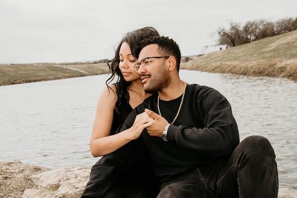 A genuinely happy couple