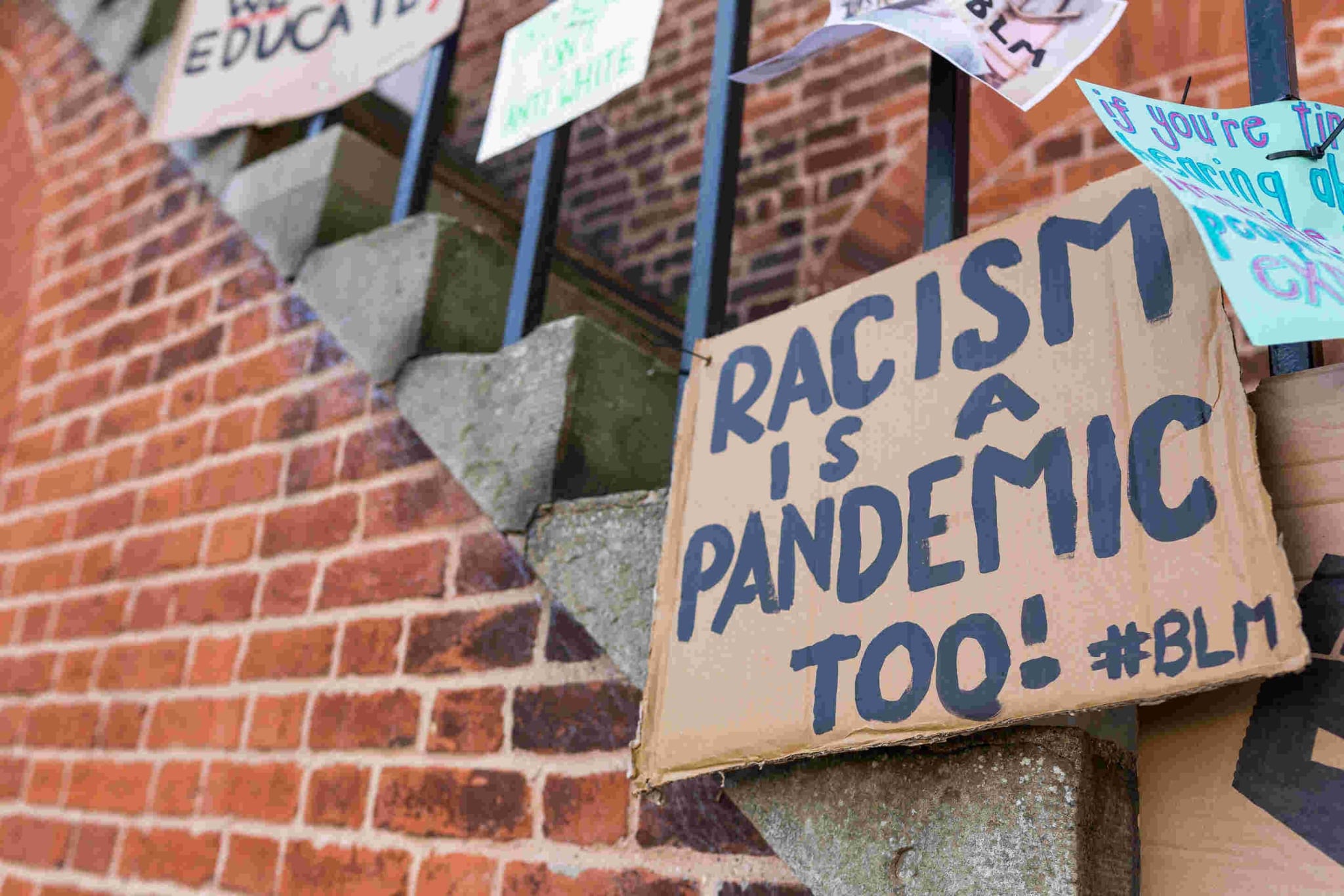 Racism is a pandemic to #BLM