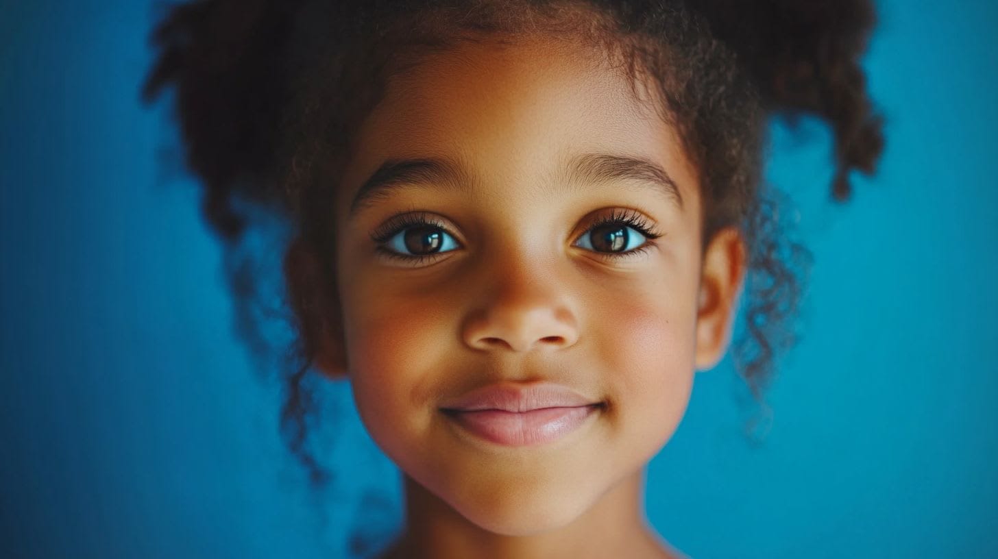 Happy POC girl child