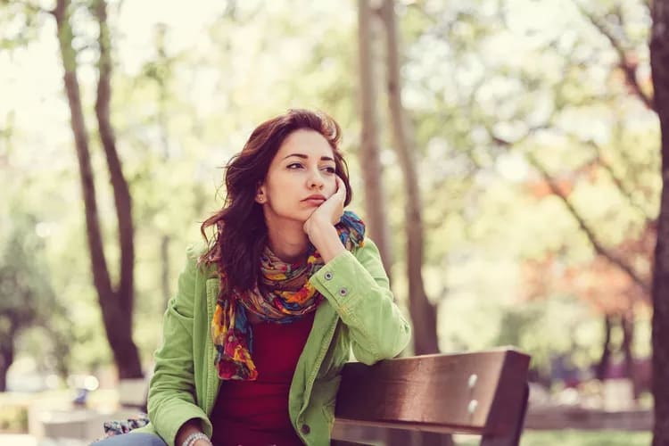 A lady experiencing a sense of worthlessness