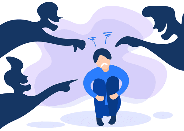 Illustration depicting anxiety