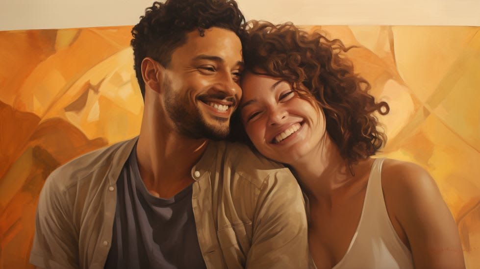 Happy couple