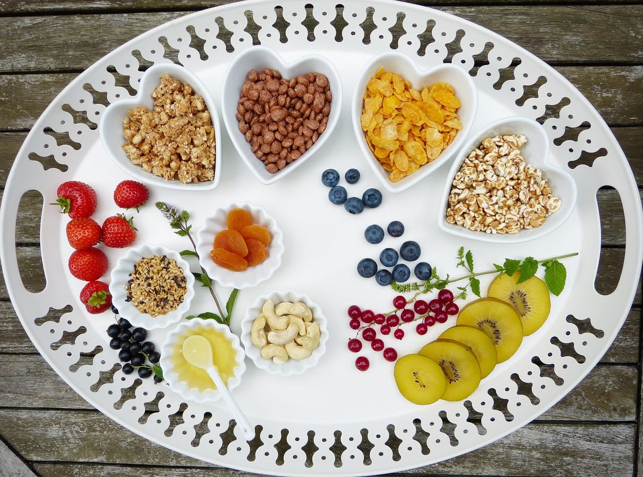 Tray of food