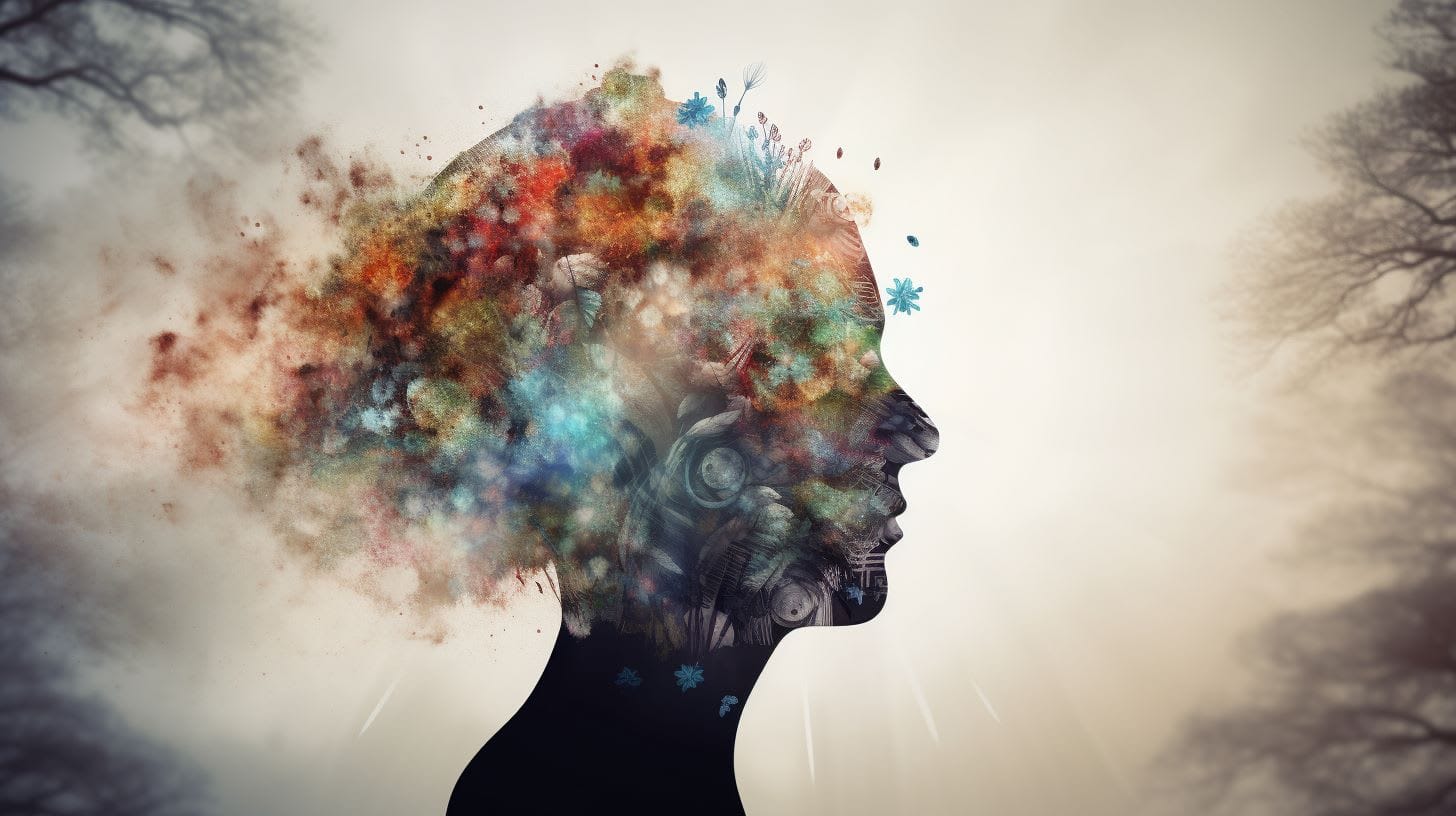 Beautifully complex head image symbolic of nuance and depth of mind as it is seen in TEAM CBT