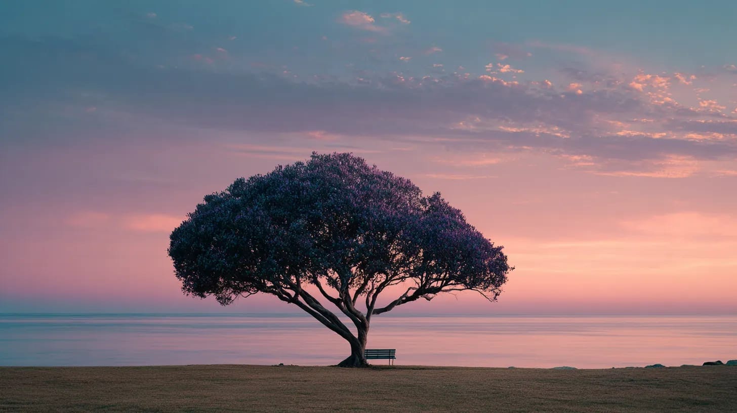 tree and bench
