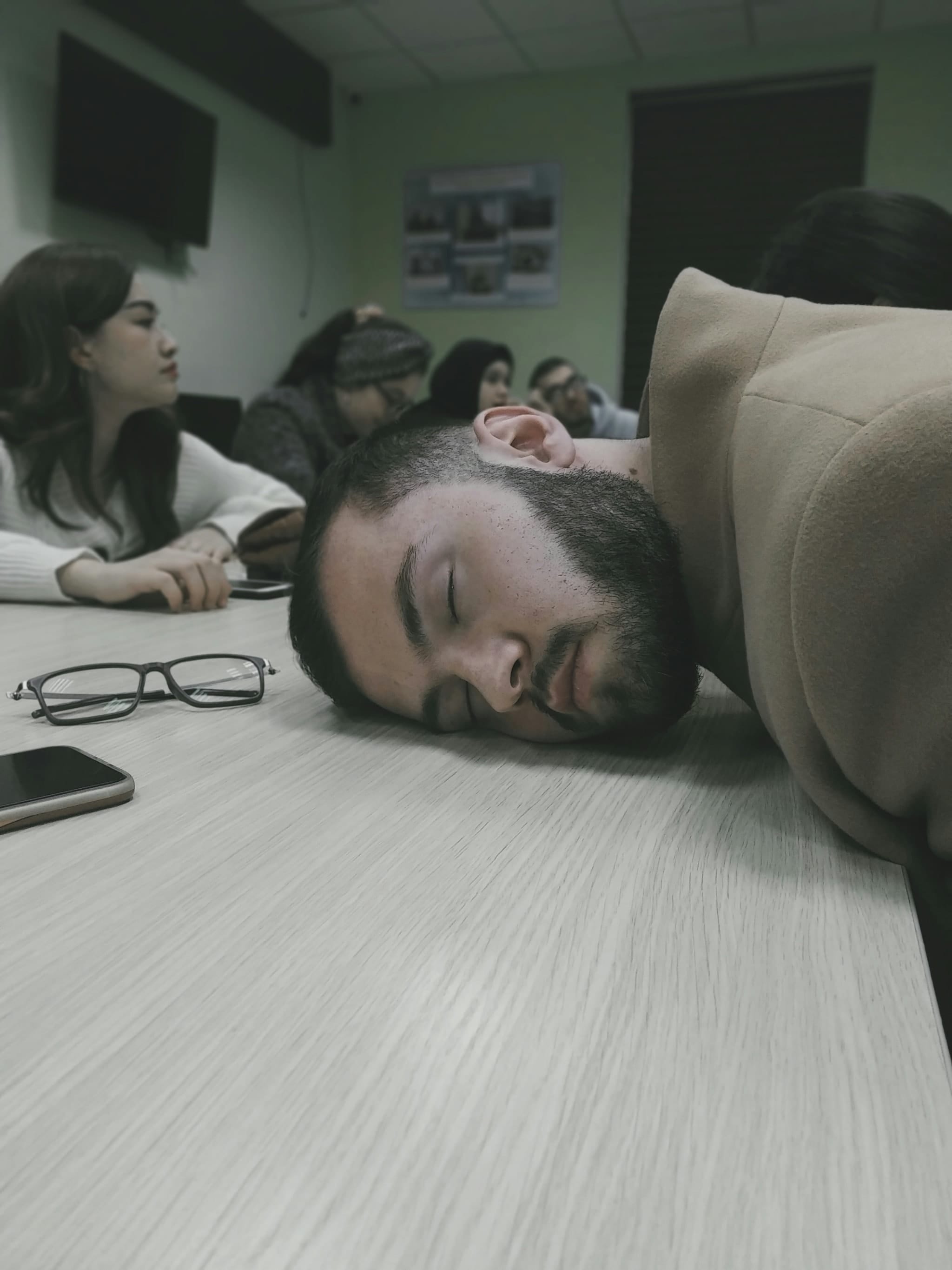 sleeping at work