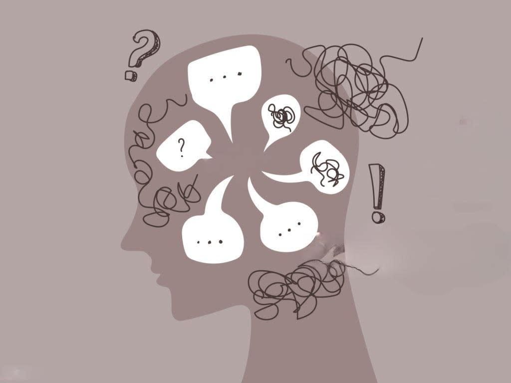 Vector style image of emotional stress